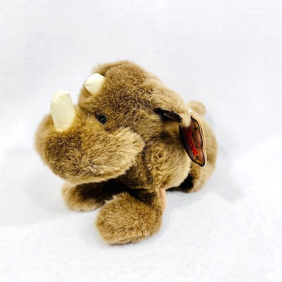 Rare Charge the Rhino Paw Puppet by Cascade Toy Vintage 1999 w/All Tags - Picture 1 of 11